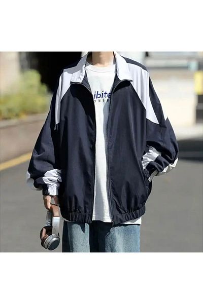 Gofeel Baggy Parachute College Jacket - Ellevana