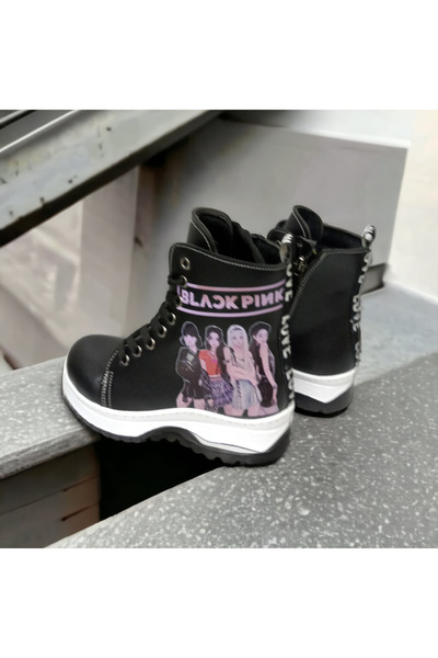 PATİK BEBE KIZ ÇOCUK BLACKPİNK SİYAH CİLT BOT