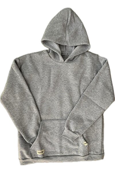 Mışıl Kids سويت شيرت سميك بقلنسوة للأطفال والمراهقين بثلاثة خيوط