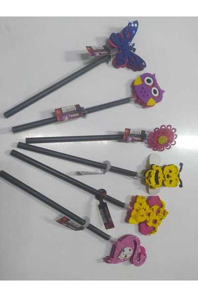 Kiddy World SÜSLÜ KURŞUN KALEM KİDDY WORLD 3 ADET FİYATIDIR