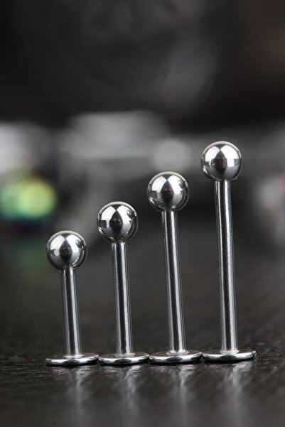 depozoom Titanyum 0.14gr Ağırlığında Kıkırdak Kulak Dudak Tragus Piercing 10mm