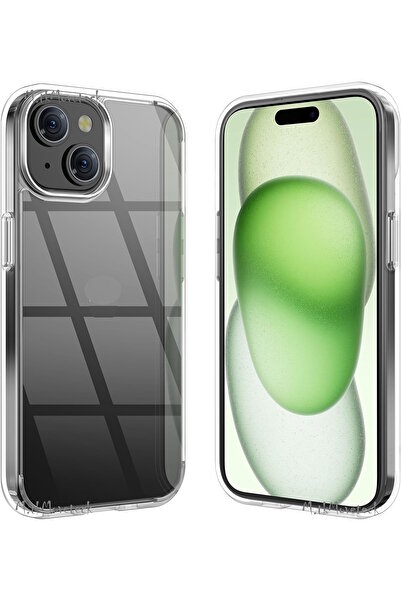 m.tk moveteck İphone 15 Kılıf Kamera Korumalı Şeffaf Silikon Kapak Sararmaya ...