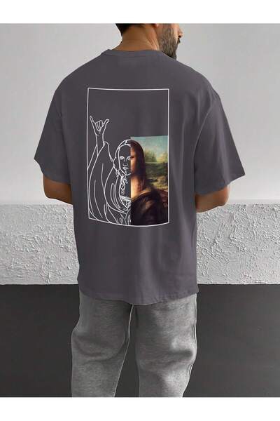 Adrift Model unisex supradimensionat în stil Harajuku cu grafică
