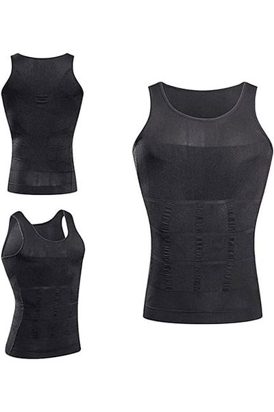 Mood Agenda Men's Body Shaper Chest and Belly Shaper Firming Breathable Athlete Corset