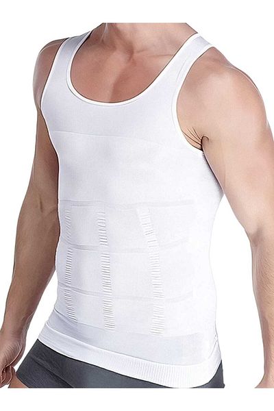 Mood Agenda Men's Body Shaper Chest and Belly Shaper Firming Breathable Athlete Corset