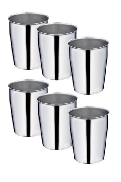 abnturk 6 Adet Çelik Bardak 330ml Yaşam Boyu Garantili Paslanmayan Kırılmayan...