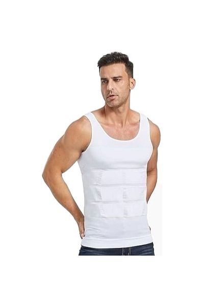 Mood Agenda Men's Body Shaper Chest and Belly Shaper Firming Breathable Athlete Corset Set of 3