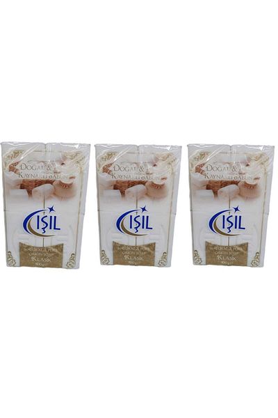 Işıl قالب صابون أبيض نقي 800 جرام 3 عبوات