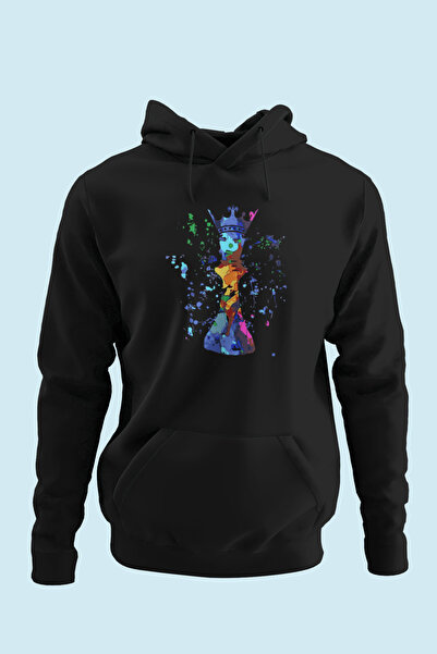 Satranç Medya سويت شيرت بغطاء للرأس من فيزير - شطرنج