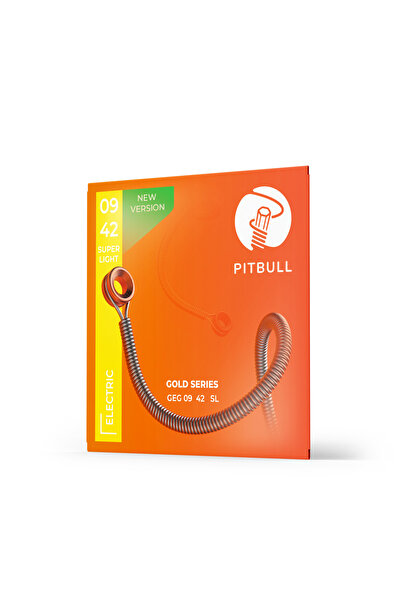 Pitbull Strings Gold Series Electric Guitar String Set of 3(Peg Winder + 10 Plectrums) Geg 09-42 Sl 3Pswp