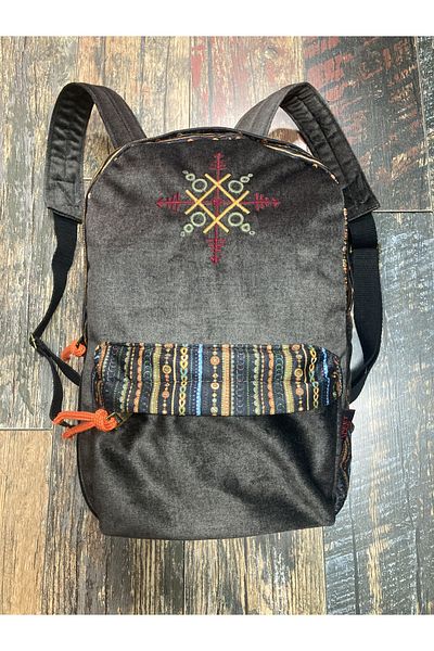 Street Bag Nubi Ethnic Αυθεντικό Σακίδιο πλάτης με μοτίβο Κεντημένο Σακίδιο πλάτης Bohemian Καθημερινή χρήση Ταξίδι
