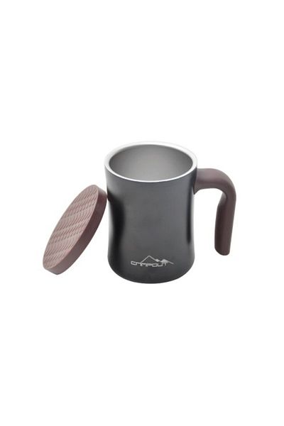 NURGAZ CAMPOUT DOUBLE LAYER THERMOS MUG BLACK