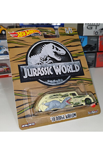 HOT WHEELS Premıum 38 dodge aırflow jurassıc world 1:64 ölçek mini metal araba
