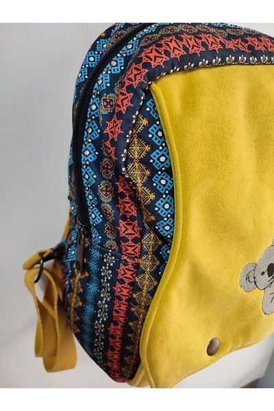 Street Bag Rucsac etnic autentic boem cu broderie Koala