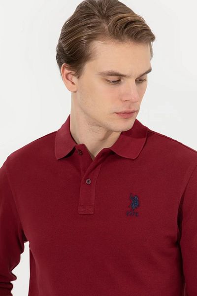 U.S. Polo Assn. СУИТШЪР С ПОЛО ЯКА, БАЗОВ
