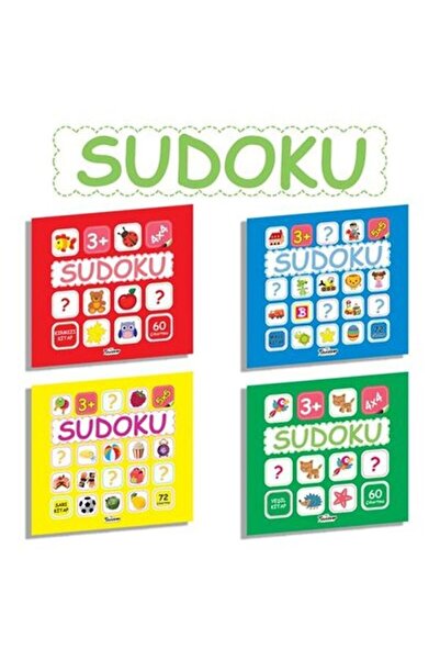 Teleskop Popüler Bilim Çocuklar İçin Sudoku Seti - 4 Kitap Takım