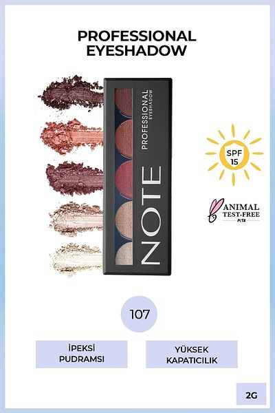 NOTE 107 Model Professional Super Eyeshadow Eye Palette - Lasting