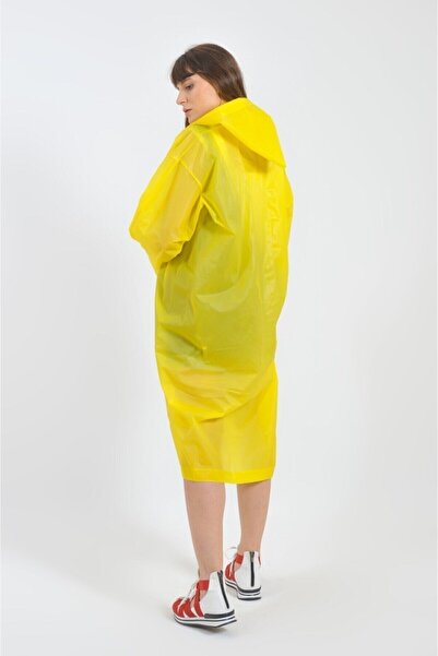 SARFEX Unisex Yellow Water Windproof Raincoat Hooded