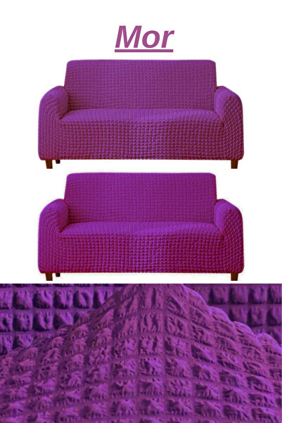 Genel Markalar 3+3 Bürümcük eteksiz, lastikli, esnek, yıkanabilir koltuk, kan...