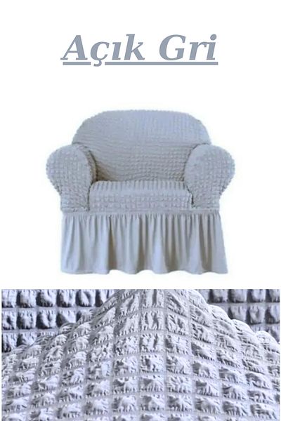 FurkanTicaret Single Flexible and Washable Wrapped Sofa - Elastic Sofa and Sofa Bed Cover