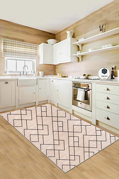 ALgorand Home Yıkanabilir Kaymaz Taban Vizon Salon Halısı Mutfak Halısı Yolluk