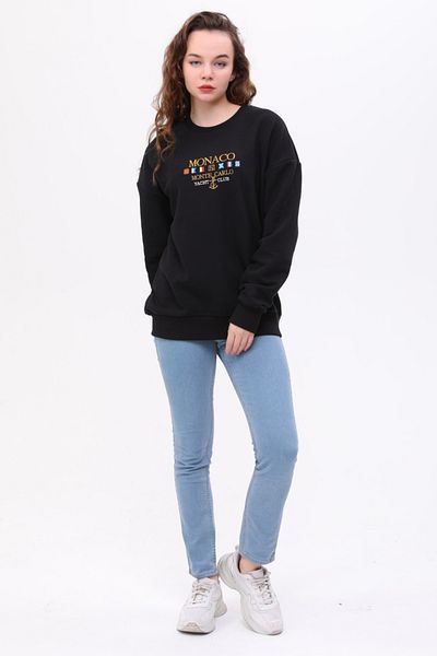 JFlinn Hanorac unisex oversize brodat Monaco