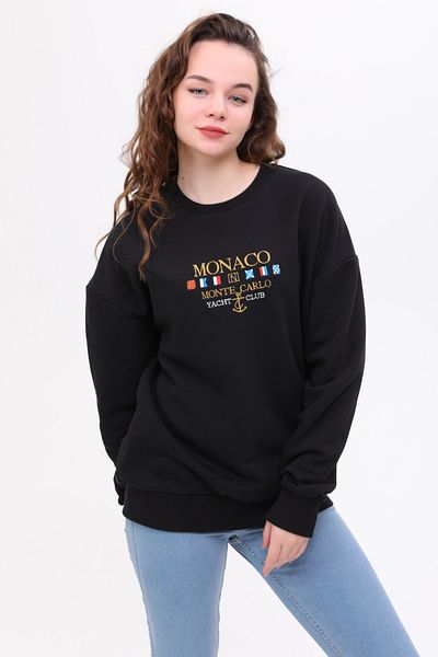 JFlinn Hanorac unisex oversize brodat Monaco