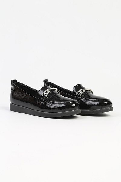 Pierre Cardin ®| PC-52658 - 3441 جلد أسود لامع - حذاء كاجوال نسائي