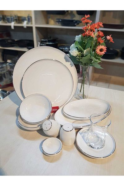 Aryıldız ARYILDIZ ARIA Gold Breakfast Set - 35 Pieces