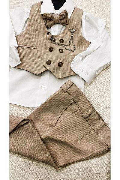 Carinos kids boy vest suit with accessories
