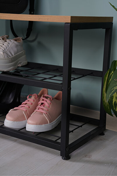 TRIA HOME Yakut 3 Raflı Metal Ayakkabılık/Çok Amaçlı Raf Sistemi (60 CM)