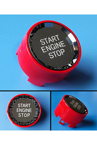 vagparts BMW F30 Kristal Start Stop Buton Kapağı KIRMIZI