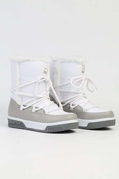 Benetton ® | BN-50035 - 3256 Сіро-білий - Жіночі черевики