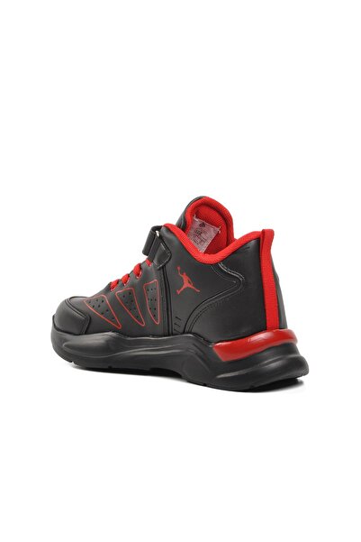 pepino Black Red Velcro Children's Basketball Shoes