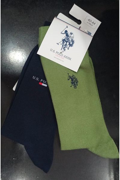 U.S. Polo Assn. МЪЖКИ СПОРТНИ ЧОРАПИ U.S. POLO ОТ 2 ЧАСА, СИНЬО 027