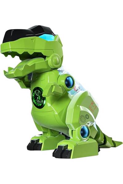 LRS STORE Süper Hareketli Işıklı Sesli Robot Dinazor T-rex Yüksek Kalite Oyuncak Dinozor