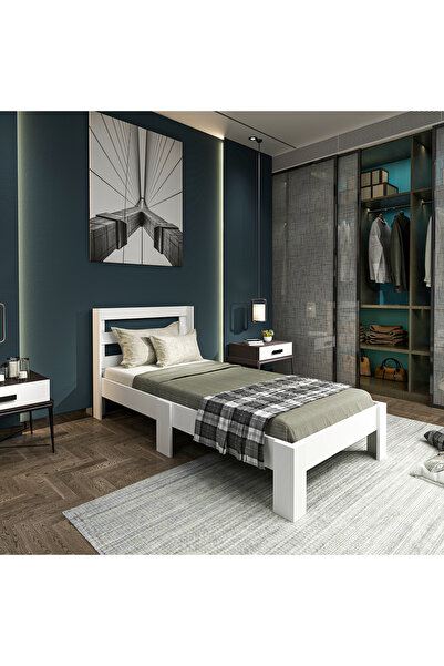 Ninnimo Wizy 90x190 Yatak Uyumlu Beyaz Mdf Karyola