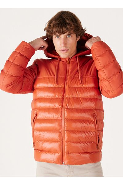 WRANGLER Orange Men's Coat W232008700 Puffer Jacket