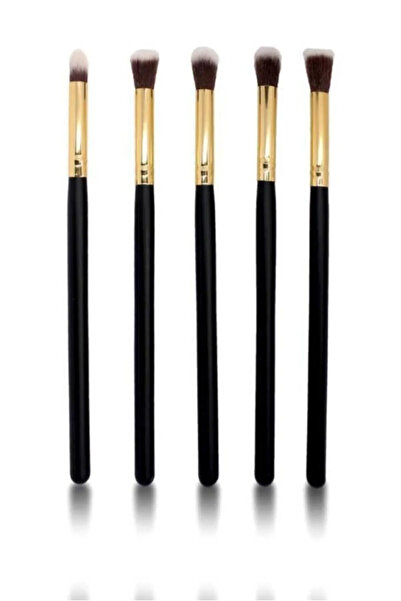 aks kozmetik SİYAH 5'li Profesyonel Stick Far Fırça Seti -