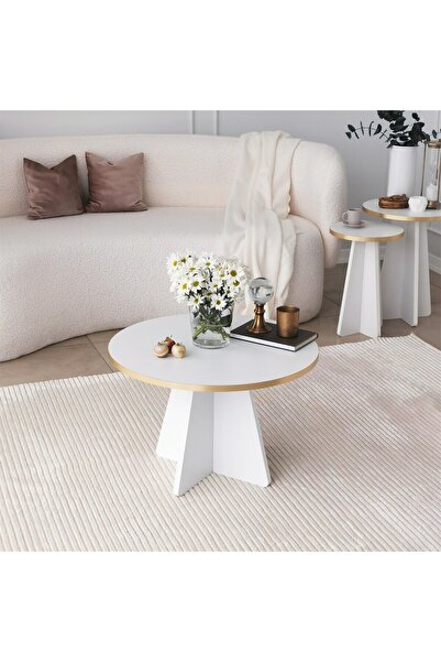 nysamo 3 Lü Zigon Sehpa Orta Sehpa Masa Salon Sehpası