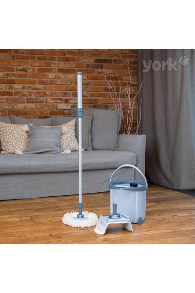 MiniHome York Special Islak & Kuru Döner 2 Başlıklı Mop Temizlik Seti