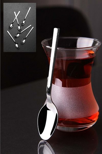 Mim Life Set of 12 Steel Teaspoons - Comfortable Cut