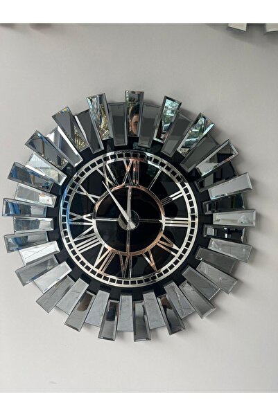 İK mimarlık Art Mirror Elite piyano Aynalı Saat 80 Cm