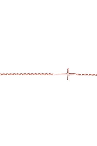 ELLI Halskette Damen Choker Kreuz Basic Trend Blogger aus 925 Sterling Silber