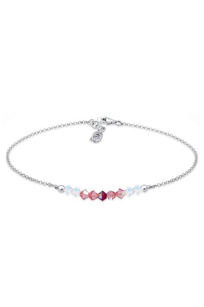 ELLI Fußschmuck Kugel Strand Meer Kristalle 925 Gümüş