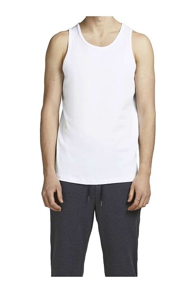 Jack & Jones JACK&JONES 4er-Pack Herren Tanktop – JACBASIC Plus Size Baumwolle Tanktop