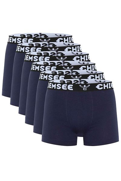 Chiemsee Herren Boxershorts, 6er Pack - Shorts, Logobund, einfarbig