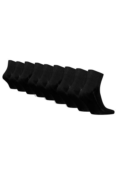 Levi's LEVI'S Unisex Quartersocken 9er-Pack – mittelgroßes Fledermausflügel-Logo, ECOM, einfarbig