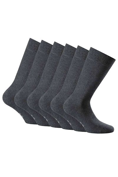 Rohner Basic Unisex Socken, 6er Pack - Cotton II, Kurzsocken, Basic, einfarbig