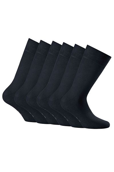 Rohner Basic Unisex Socken, 6er Pack - Cotton II, Kurzsocken, Basic, einfarbig